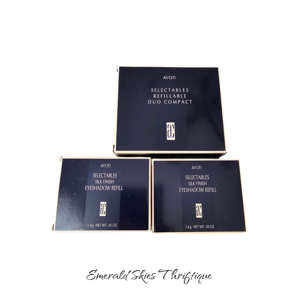 Avon Refillable Duo Eyeshadows And Compact, new
